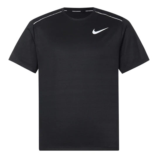 Nike Men’s Dri-Fit Miler Running Top Tee Shirt (Black)