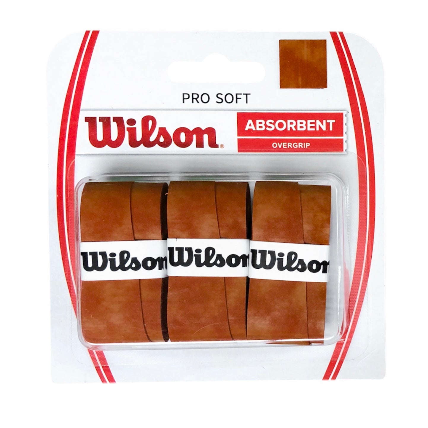 Wilson Pro Soft Absorbent Overgrip (Clay Brown) (3 pieces) - SportStation HK