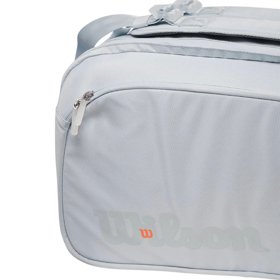 Wilson Super Tour (9 Pack) Shift Racket Bag (White)