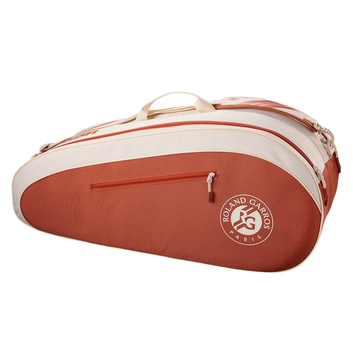 Wilson 2025 Roland Garros Team (6 Pack) Racket Bag (Cream-Clay)