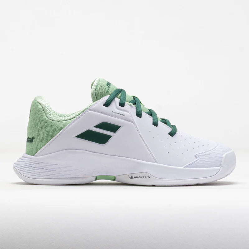 Babolat Propulse 3 Wimbledon Junior Tennis Shoes (White-green)