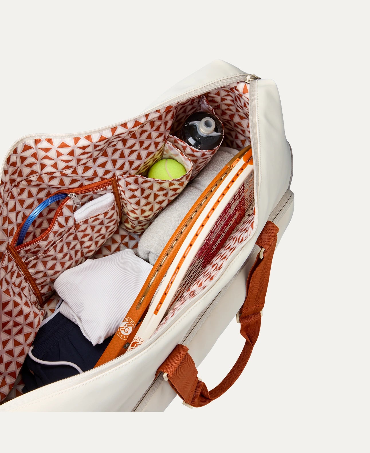 Wilson 2025 Roland Garros Large Duffle Bag (Cream/Clay/Grey)