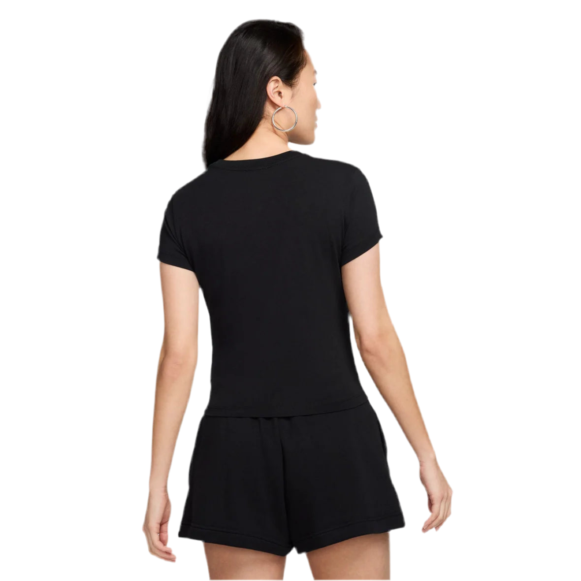 Nike Women’s Sportswear Chill Knit Tee Top T-Shirt (Black)