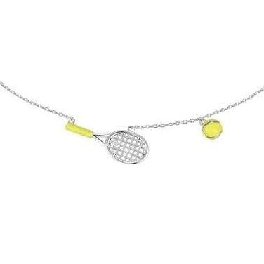 Tennis Racket Necklace (Gold / Silver)