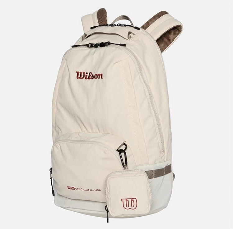Wilson UNI Easy Tennis Backpack Bag (Ivory)
