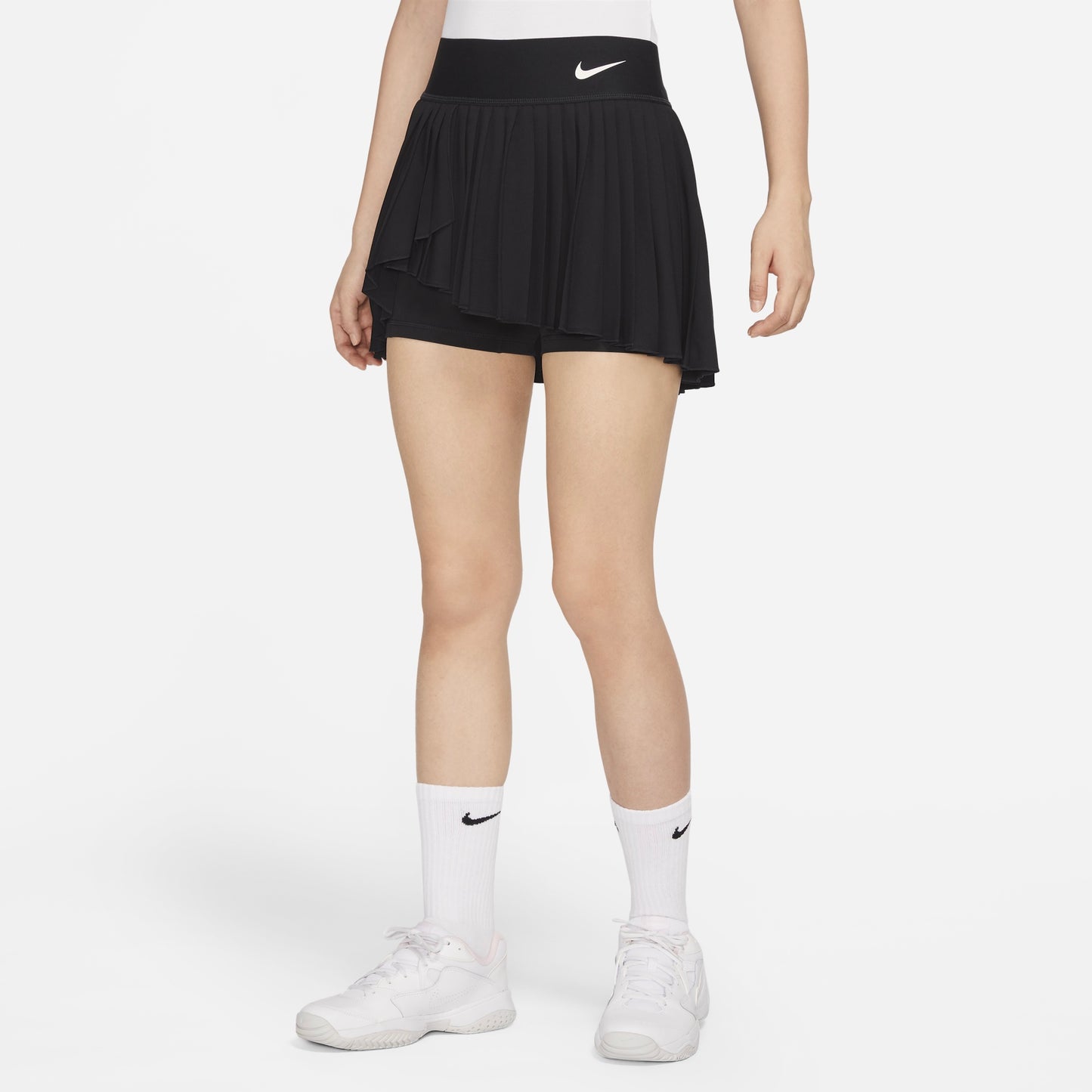 Nike Court Dri-FIT Advantage Women's Pleated Tennis Skirt (Black) DR6850-010