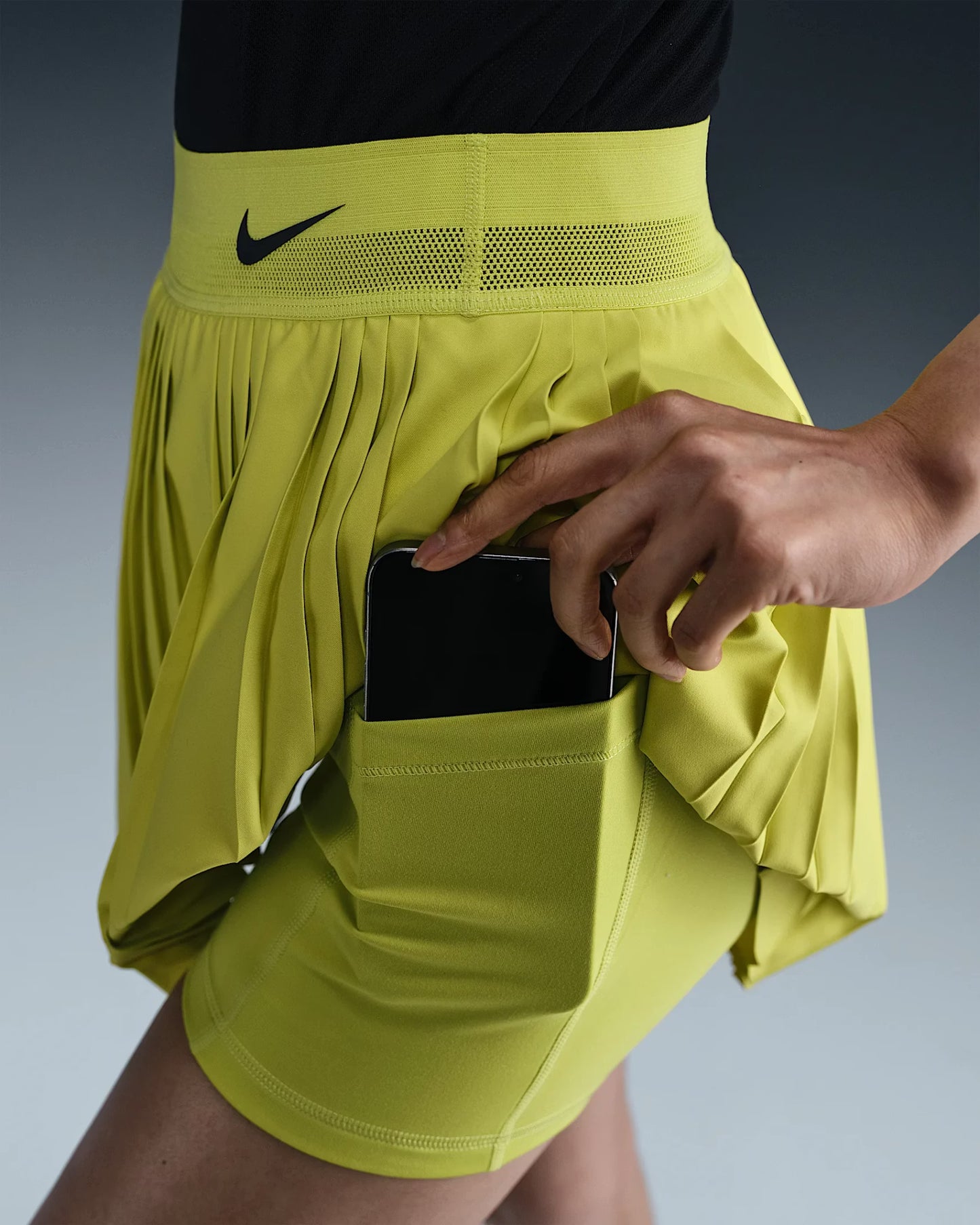 Nike Court Slam Women's Tennis Skirt (High Voltage / Medium Ash) FZ6491-344