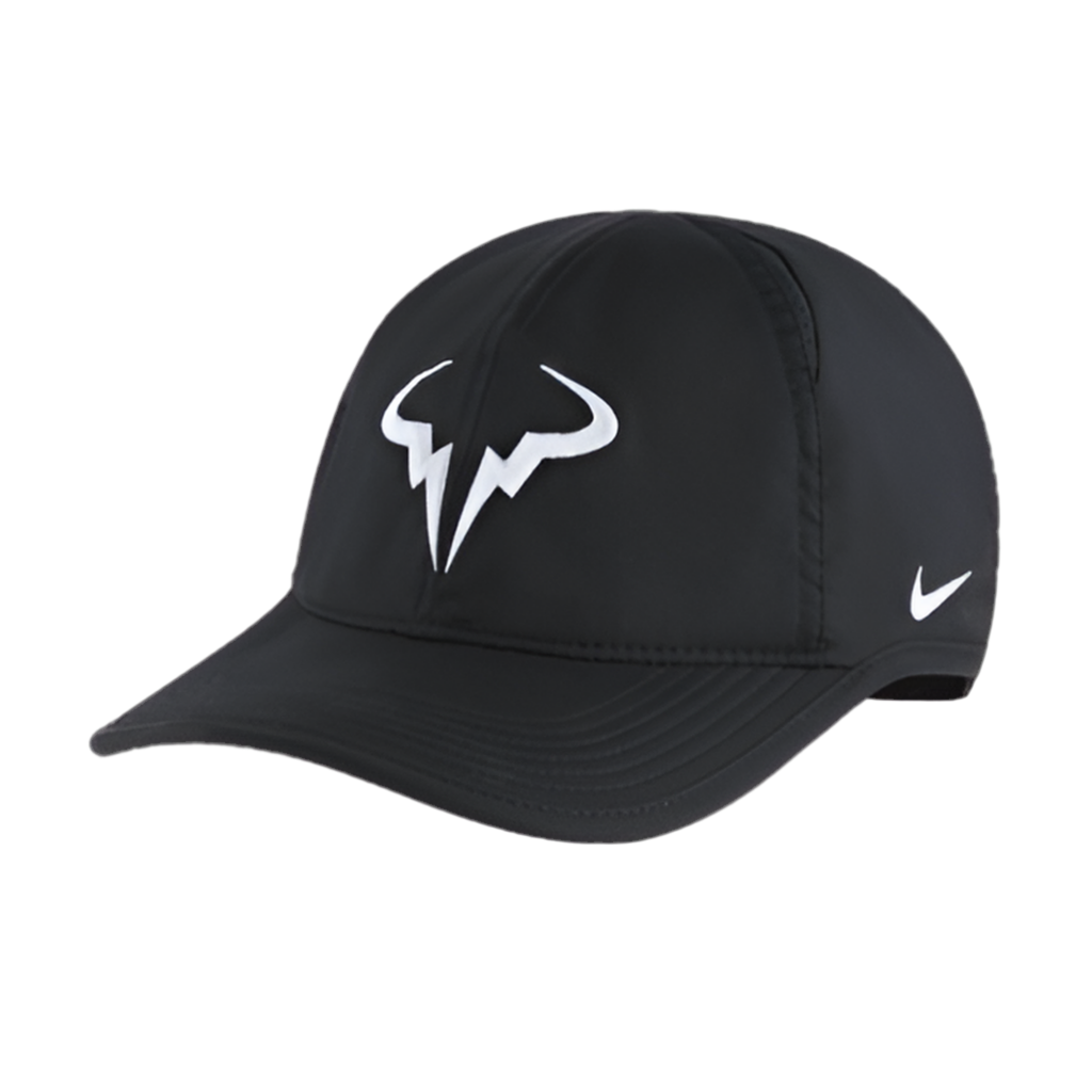 Nike Rafa Unisex Adult / Youth Junior Dri-FIT Club Cap (Black / White)