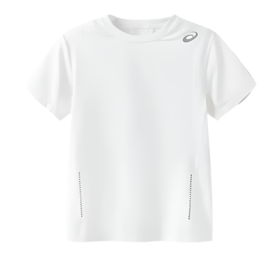 Asics Junior Kids / Youth Boy’s Dri-FIT Tee Top Shirt (White)