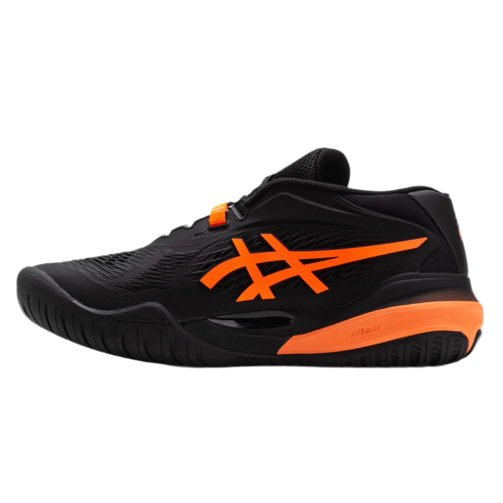Asics Gel-Resolution X Men's Tennis Shoes (Black-Shocking orange)