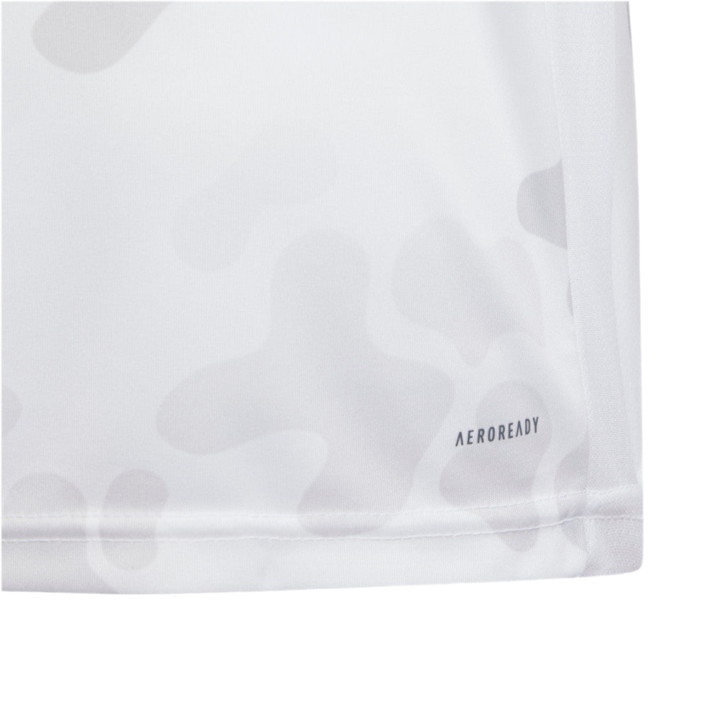 Adidas Junior Kids / Youth Boy’s Dri-Fit Train Essentials Top Tee T-shirt (White-Grey)