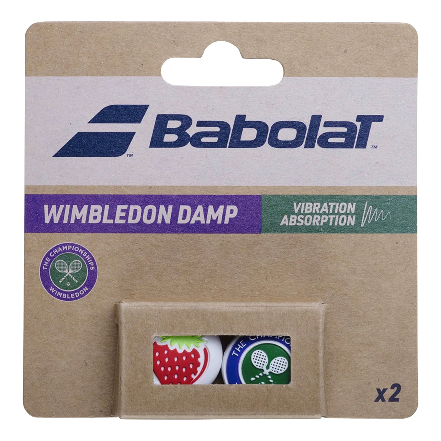 Babolat Wimbledon Damp Dampener (Strawberry)