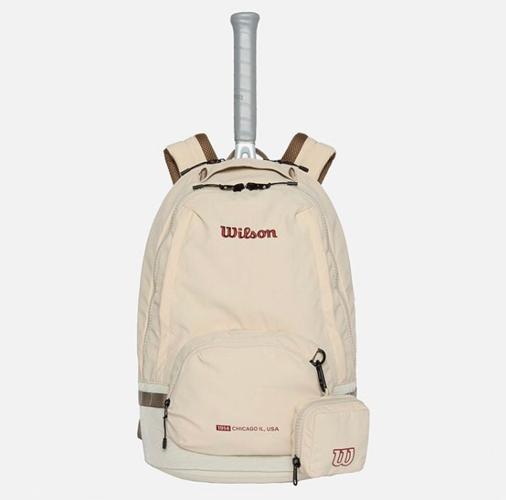 Wilson UNI Easy Tennis Backpack Bag (Ivory)