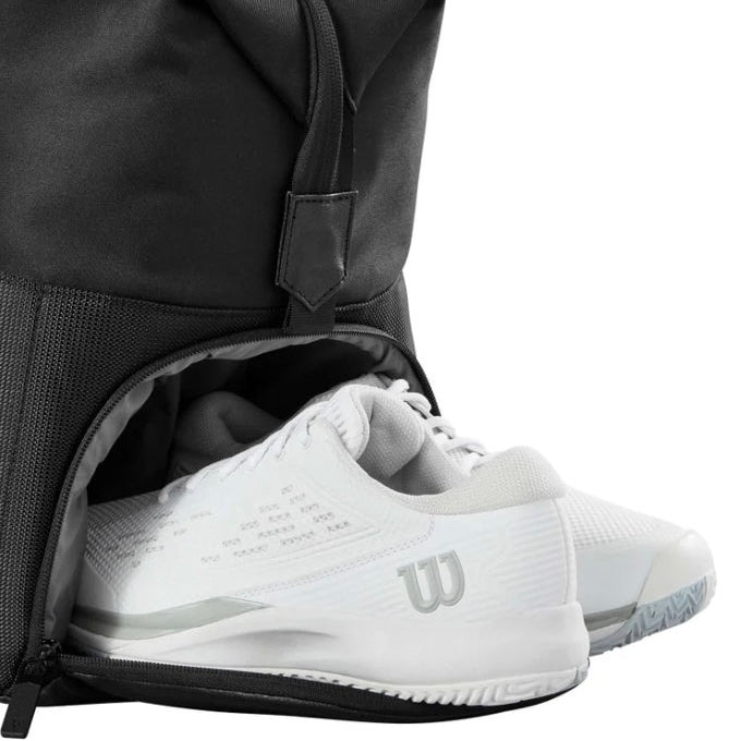 Wilson RF Practice Large Duffle (6 Pack) Racket Bag (Black)