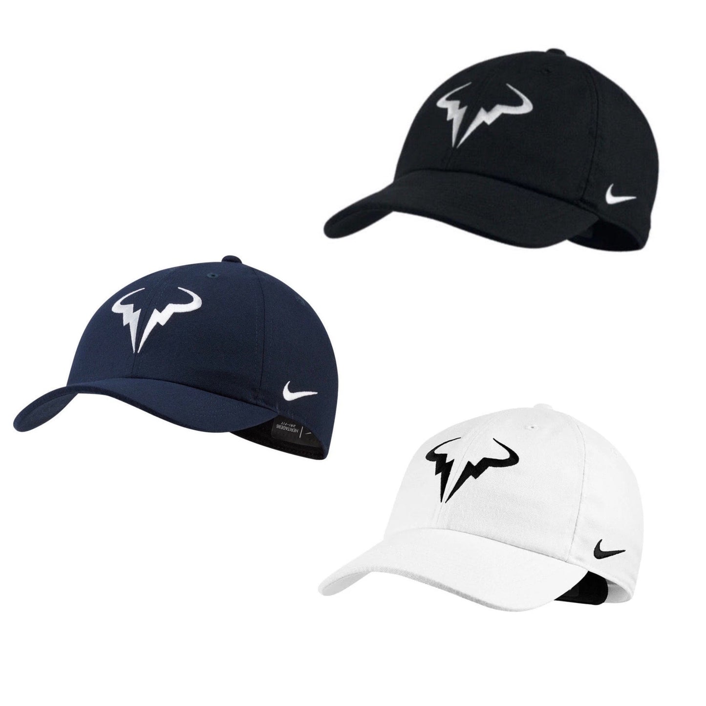 Nike Rafa Unisex Dri-Fit Heritage86 Cap (Black / Navy / White) - SportStation HK