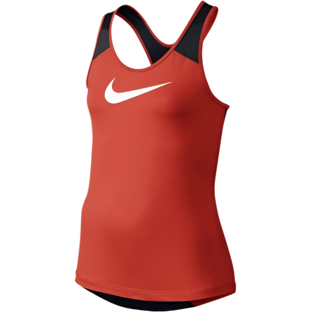 Nike Junior Girls Dri-FIT Pro Cool Vest Tank Top (orange colorblock)