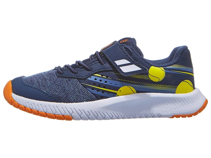 Babolat Pulsion All Court Kid Junior Tennis Shoes (Blue-Yellow)