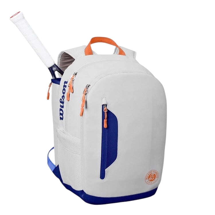 Wilson Roland Garros Tour Backpack Bag (Light Grey)