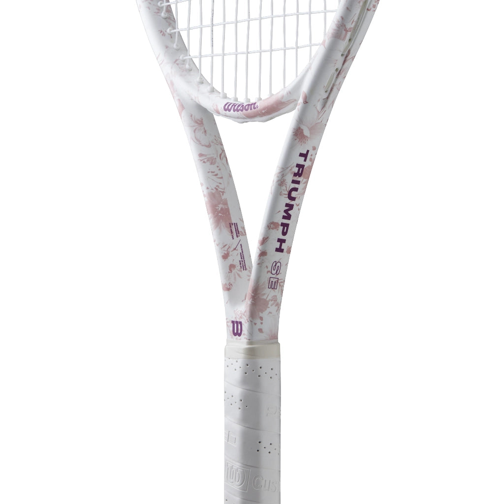 Wilson Triumph Sakura Pink Tennis Racket (Unstrung 263g) (Prestrung)