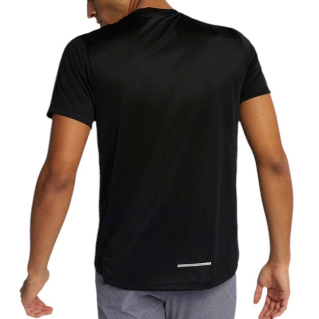 Nike Men’s Dri-Fit Miler Running Top Tee Shirt (Black)