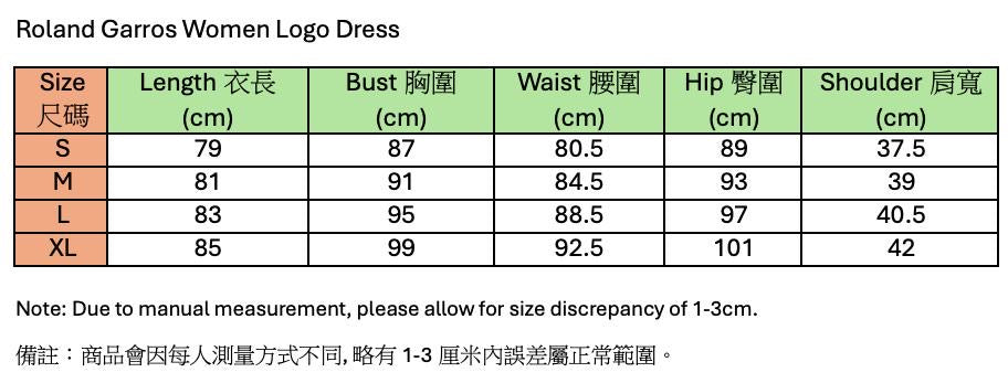 Roland Garros Women’s Logo Dress (White)
