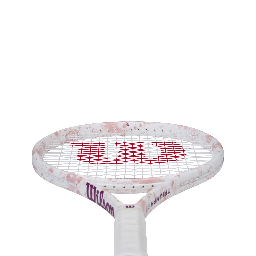 Wilson Triumph Sakura Pink Tennis Racket (Unstrung 263g) (Prestrung)