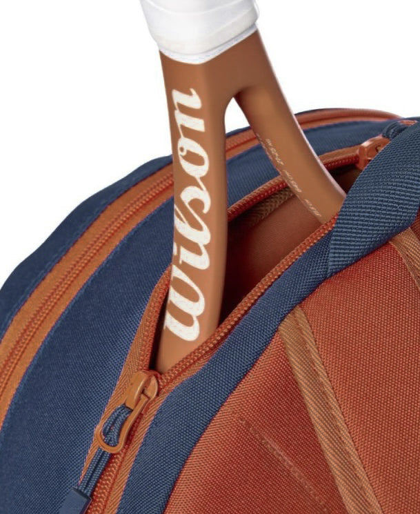 Wilson 2026 Roland Garros Youth Junior Team Backpack Bag (Navy-Clay)