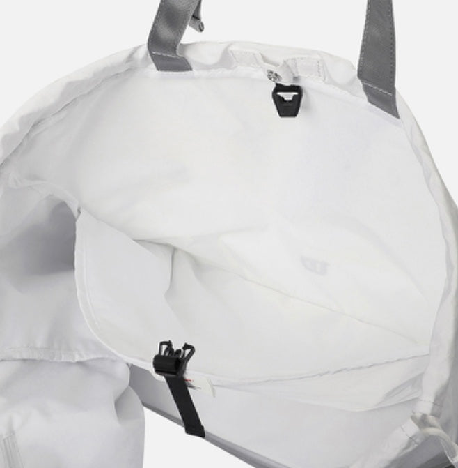 Wilson All Around Drawstring Multi Purpose Tote Bag (White-Grey)