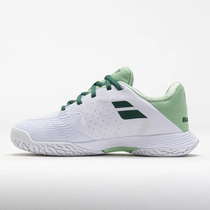 Babolat Propulse 3 Wimbledon Junior Tennis Shoes (White-green)