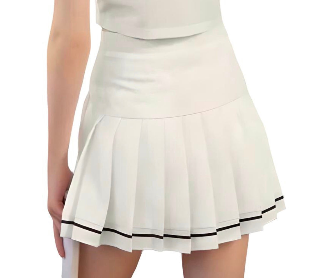 Roland Garros Women’s Tennis Skirt (Off White)