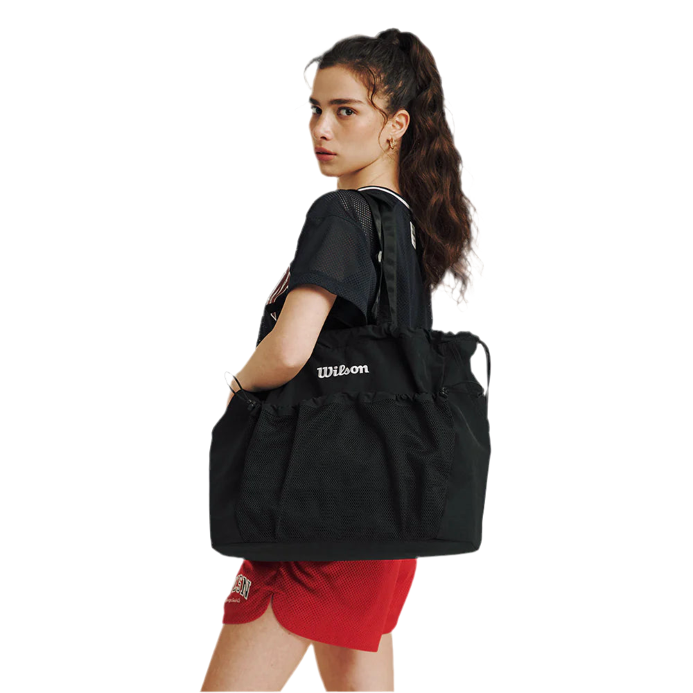 Wilson All Around Drawstring Multi Purpose Tote Bag (Black)