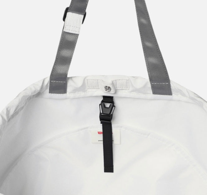 Wilson All Around Drawstring Multi Purpose Tote Bag (White-Grey)