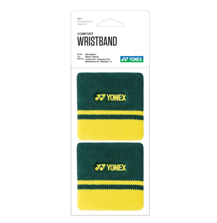 Yonex 8cm Comfort Wristband (a pair) (Red-black)