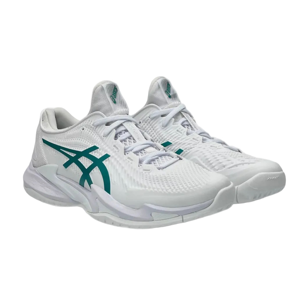 Asics Court FF 3 Men's Tennis Shoes (White-Pitch Green)