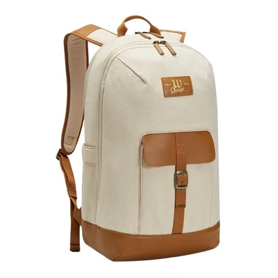 cream brown leather backpack SportStation HK
