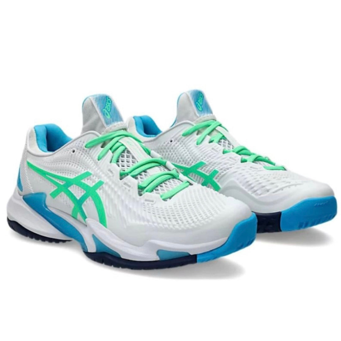 Asics Court FF 3 Men's Tennis Shoes (White-New Leaf)
