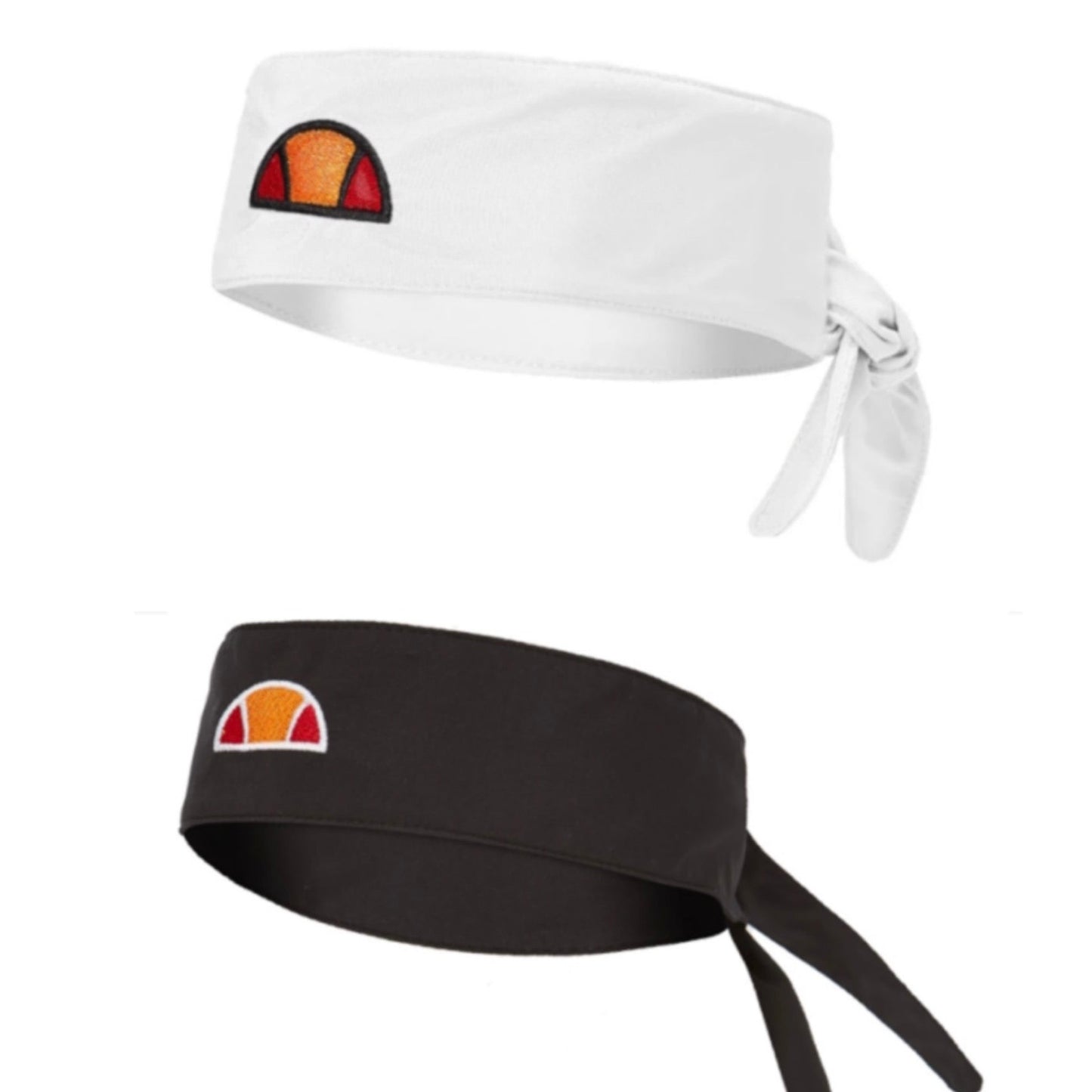 Ellesse Raddo Unisex Head Tie Bandana (Black / White)