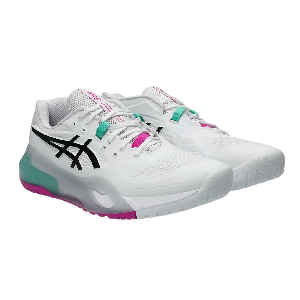 Asics Gel-Resolution X Men’s Tennis Shoes (White-Aurora Green)