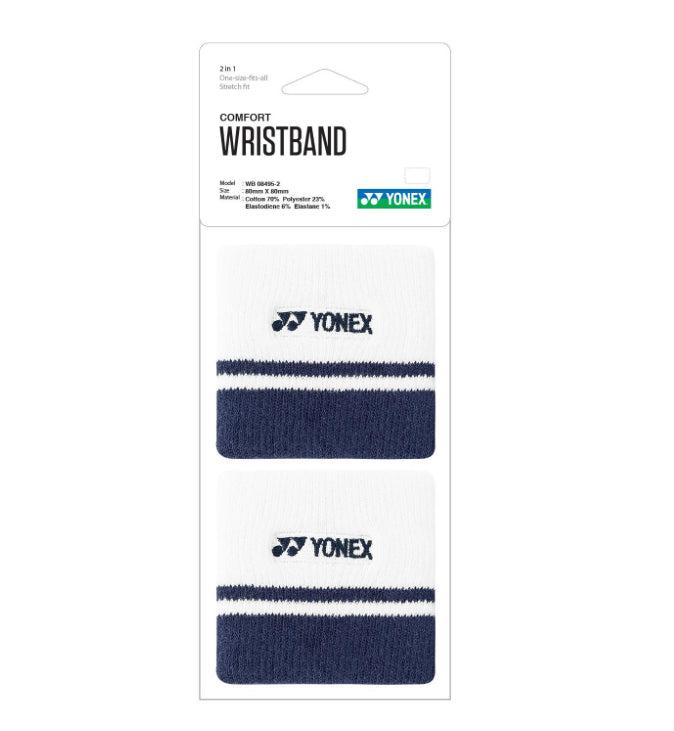 Yonex 8cm Comfort Wristband (a pair) (Red-black)