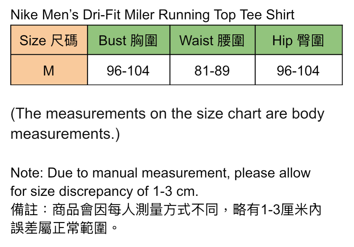 Nike Men’s Dri-Fit Miler Running Top Tee Shirt (Black)