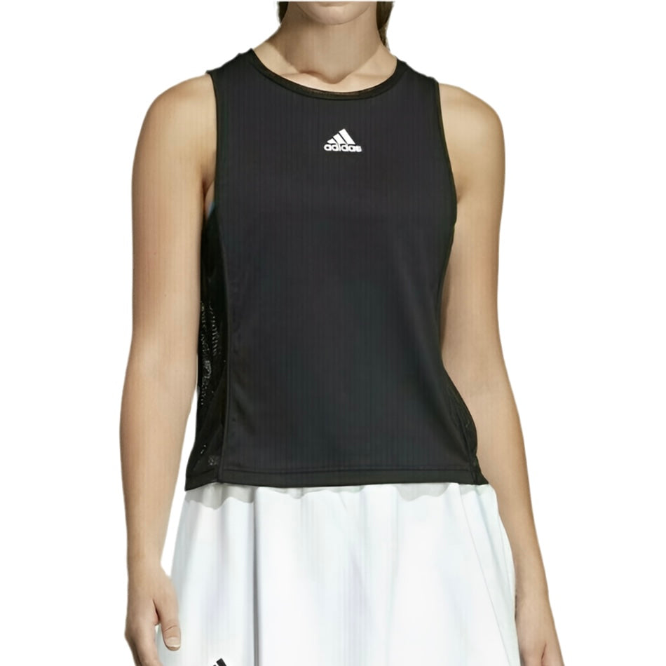 Adidas Women’s Escouade Cooling Training Tank Top (Black-blue) - SportStation HK