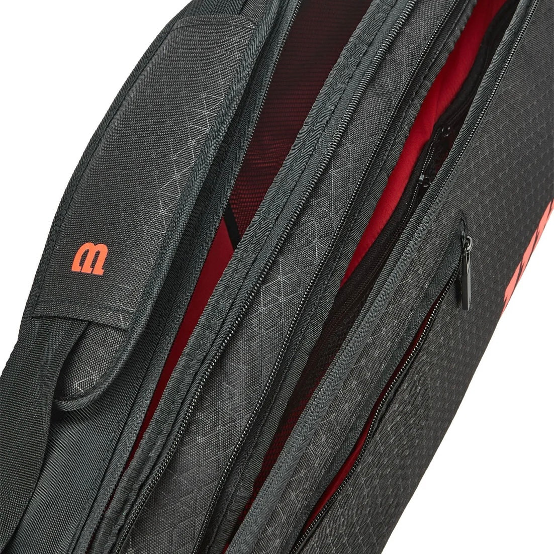 Wilson Super Tour Clash v3 (3 Pack) Racket Bag (Black-Red)