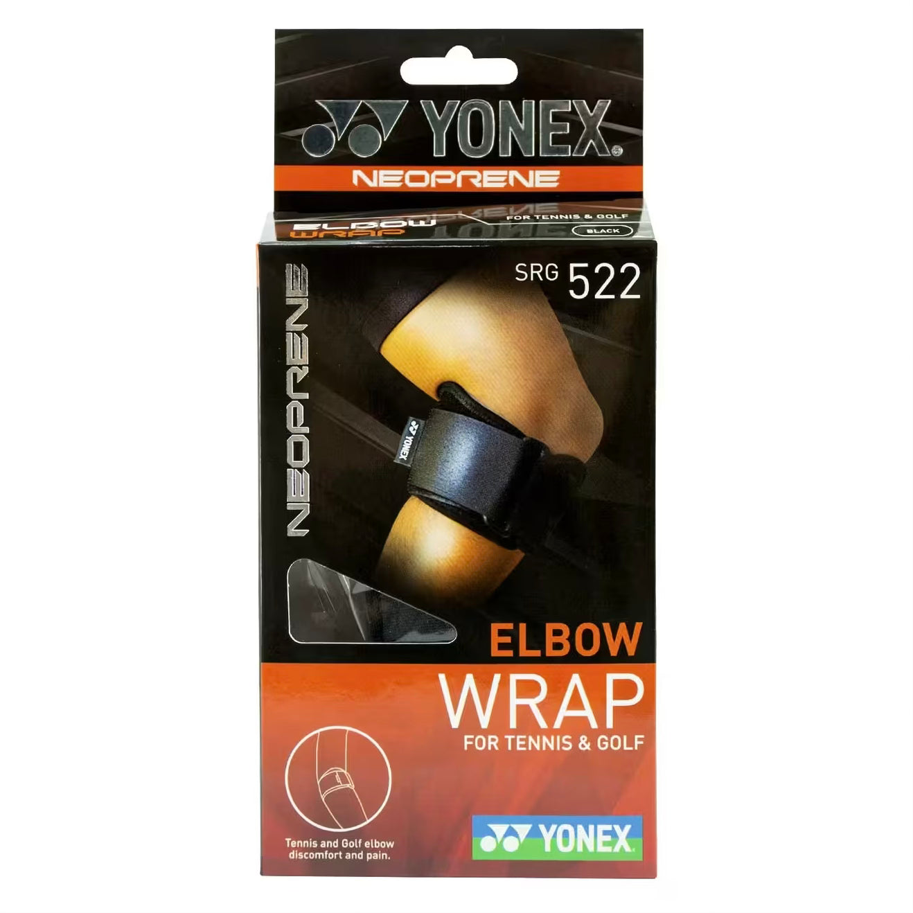 Yonex Neoprene Elbow Wrap SRG522 Black - SportStation HK