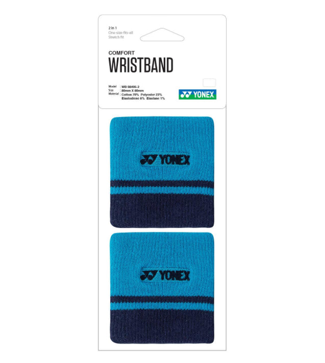 Yonex 8cm Comfort Wristband (a pair) (Red-black)
