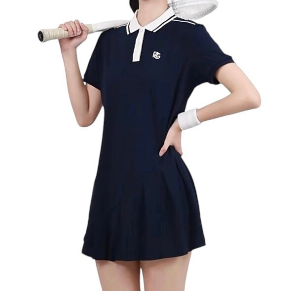 Roland Garros Women’s Logo Dress (Navy)
