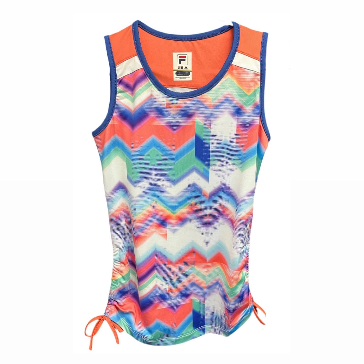 FILA Junior Girls Tank Top Chevron Tie Tank