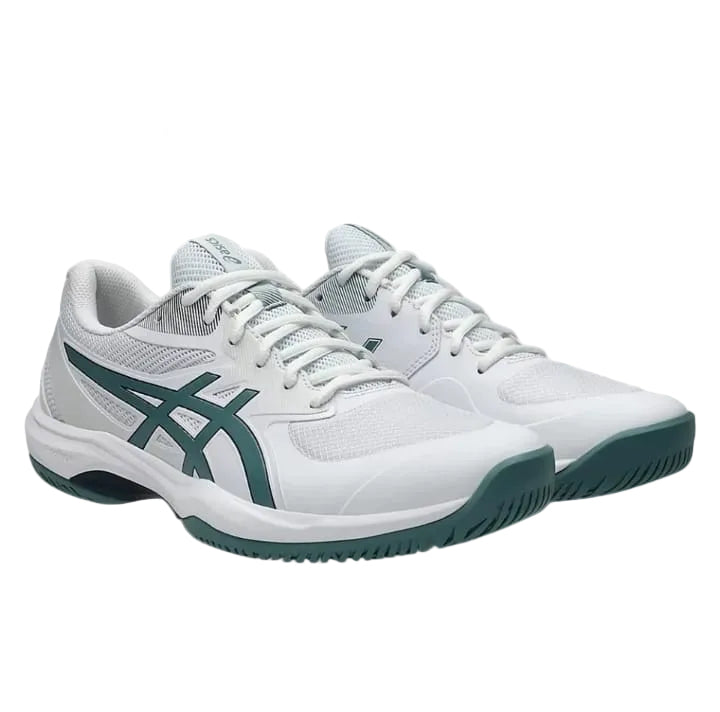 Asics Game FF Men’s Tennis Shoes (White-Foggy Teal)
