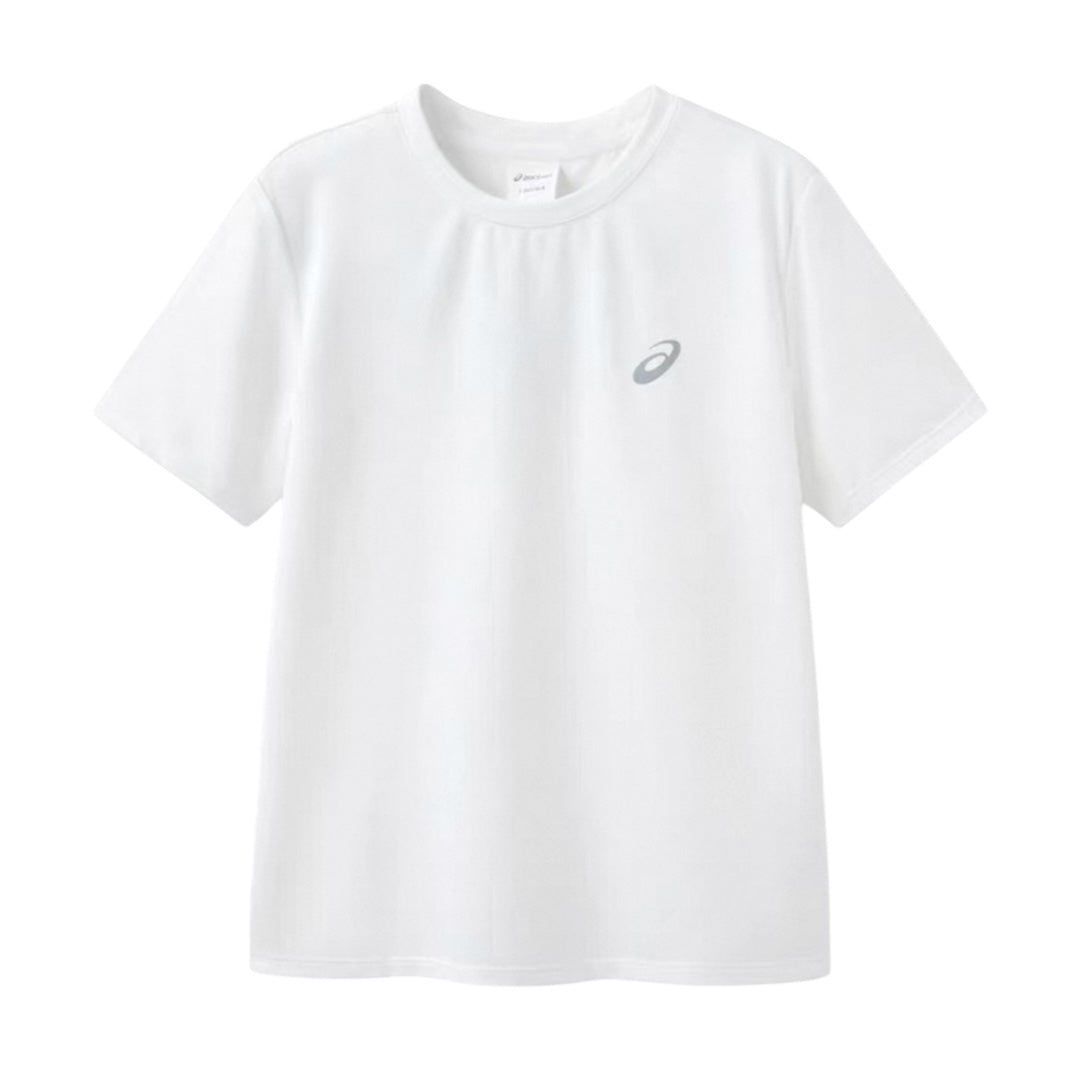Asics Junior Kids / Youth Boy’s Dri-FIT Logo Tee Top Shirt (White)