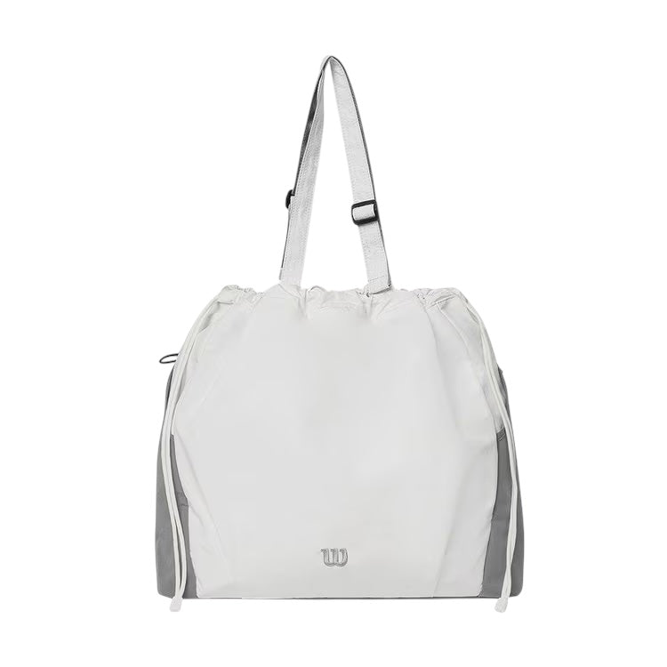 Wilson All Around Drawstring Multi Purpose Tote Bag (White-Grey)