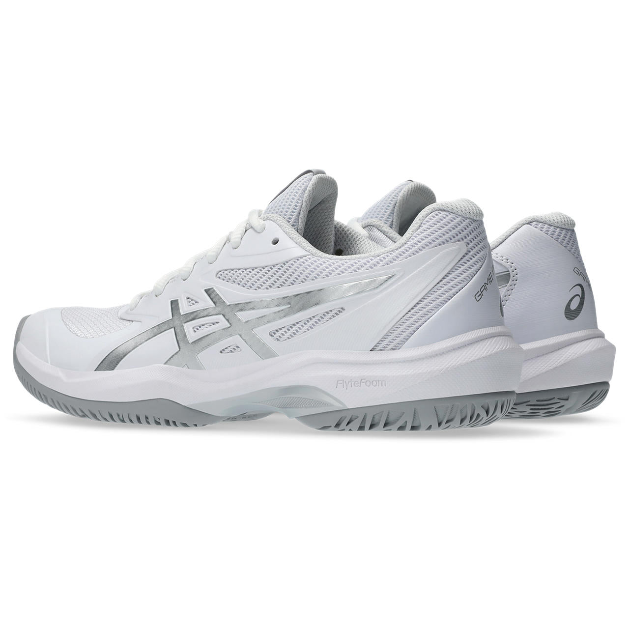 Asics Game FF Women's Tennis Shoes (White-Pure Silver)